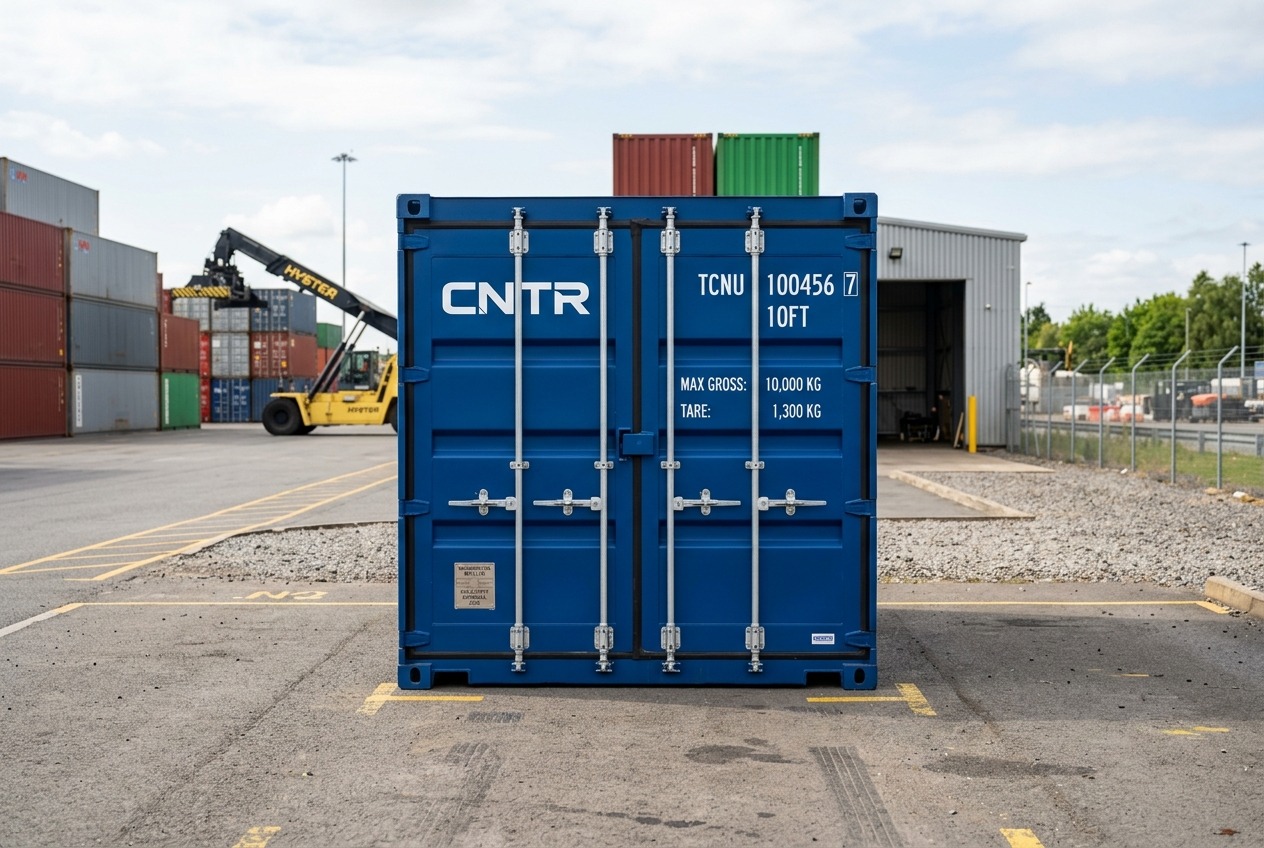 New 10ft shipping container, one-trip condition