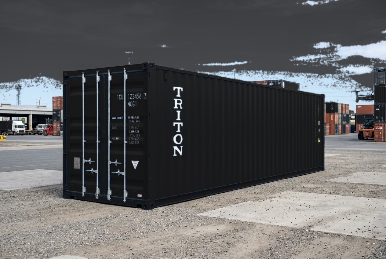 45ft New Container - Custom Black